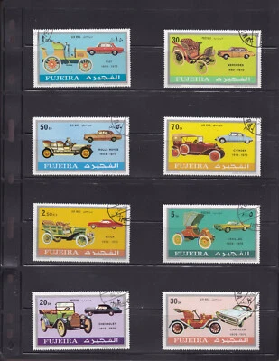 Mini Colección Fujeira - Coches (Mini Lote de 8 Estampillas - AEF08) Usado Nuevo Foto 1 de 2