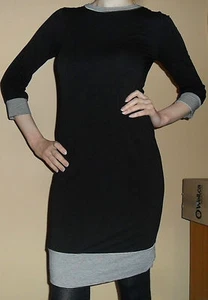 Sexy Clingy Black Dress With Sleeves XS - Picture 1 of 3