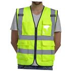 Vest Reflective ANSI Class 2, High Visibility Vest with Pockets X-Large Yellow