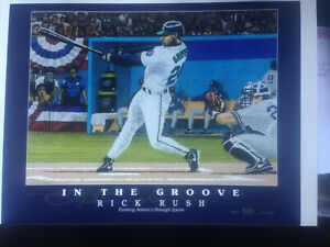 Ken Griffey Jr In the Goove Rick Rush Lithograph Number 3311 of 5,000 13" x 10"