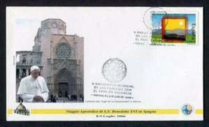 23876) Vatican 2006 FDC 'Geocover' Pope Benedict XVI Valencia Spain - Picture 1 of 1