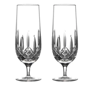 Waterford Lismore Nouveau Hurricane Drinking Glasses Beer Liquor 13oz Set of 2 - Picture 1 of 2