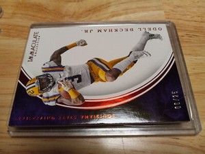 2016 Panini Immaculate Collegiate Red 06/25 Odell Beckham Jr #44. LSU