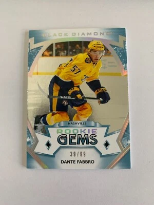 2019-20 Black Diamond Rookie Gems Spectrum #RGDF Dante Fabbro 39/99 NASHVILLE - Image 1 of 2