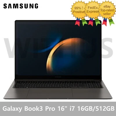 SAMSUNG Galaxy Book 3 Pro 16" (Intel Core i7 16GB SSD 512GB)Laptop NT960XFG-K71A - Image 1 of 4