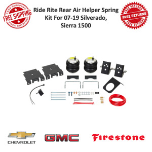 Firestone Ride Rite Rear Air Helper Spring Kit For 07-19 Silverado, Sierra 1500