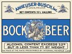 Anheuser Busch Bock Beer NEW Sign -24x30" Wide USA STEEL XL Size - 7 lbs.