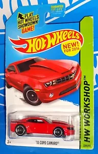 Hot Wheels NEW For 2014 #229 14 COPO Camaro Error Card & Base w/ '13 COPO Camaro - Picture 1 of 3