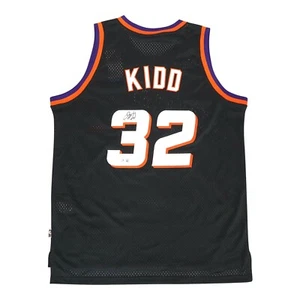 Jason Kidd signed Adidas 1997-98 Phoenix Suns Alt Black Swingman Jersey BECKETT - Picture 1 of 6
