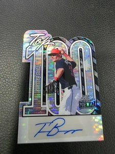 2025 Leaf Metal Baseball Travis Bazzana Silver Pulsar Top 100 Auto 2/10 - Picture 1 of 2
