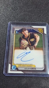 2024 Bowman Chrome - Prospect Augraphs Adler Cecil #CPA-CA (AU, RC) - Imagen 1 de 2