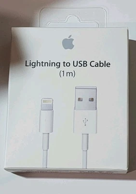 Lightning USB Genuine OEM iPhone Charger Charging Cable New - Image 1 of 3