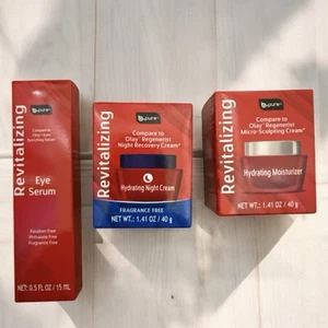 Be Pure Revitalizing 3-Piece Skincare Set Compare to Olay Regenerist Lot New - Picture 1 of 2