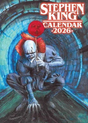 FREE SHIPPING! Stephen King 2026 Calendar IT Pennywise 40th! IN STOCK! New! - Image 1 of 4