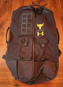 Under Armour Project Rock 60 Tasche Rucksack Backpack Gym Duffle Reise Schwarz  - Bild 1 von 6