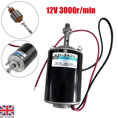 12V 3000RPM Permanent Magnet Electric DC Motor High Speed Generator 30W CW/CCW - Image 1 of 4