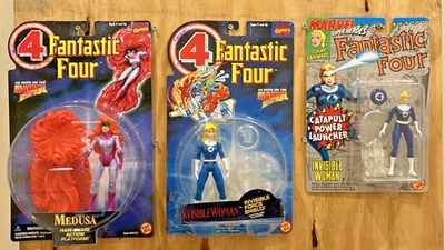 Figuras de ação femininas e medusa invisíveis Toy Biz Marvel Fantastic Four - Imagem 1 de 4