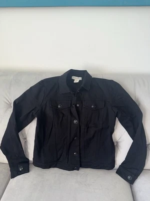 Chaqueta de gamuza Simple Laguna para mujer S Shacket negra clásica minimalista básica Foto 1 de 4