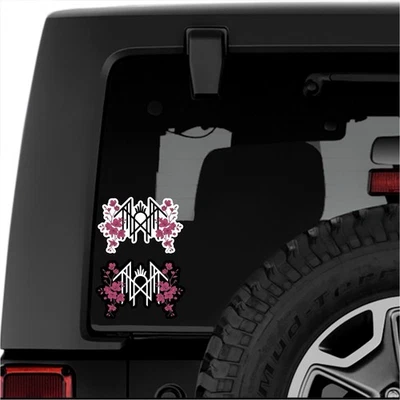 SLEEP TOKEN FLORAL WATERPROOF VINYL STICKER - Image 1 of 2