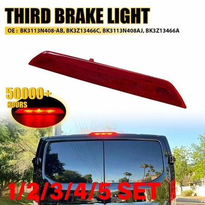 Juego de 1-5 luces de freno 3RD traseras montadas en alto LED para Ford Transit 150-350HD 2015-20 Foto 1 de 4