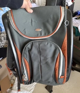 Vintage Tumi & Ducati Backpack Orange Accent - Picture 1 of 9