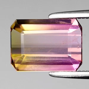 💎 2.23ct VS Octagon Natural Bi Color Tourmaline - Unheated, Mozambique Gem - Picture 1 of 4
