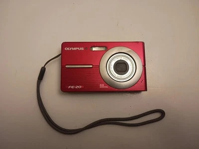 OLYMPUS FE-20 digital Camera Black Not Tested No Charger Or Battery Sold AS IS - Image 1 of 4