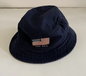 Polo by Ralph Lauren Blue Bucket Hat Size Medium 100% Cotton - Picture 1 of 6