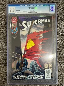 Superman #75 2nd Printing CGC 9.8, 1993, Death of Superman! - Picture 1 of 2