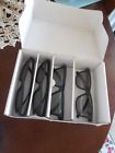 Vizio Theater 3D TV Glasses Set of 4 Pair Black