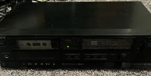 Sony TC-FX160Home Stereo Audio Cassette Tape Deck Recorder Black /no Remote/ - Picture 1 of 5
