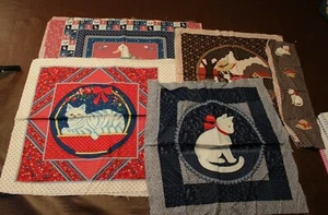Vintage - CRAFT Fabric - Sewing - Printed Pillow Fabric with Cats and Ducks - Picture 1 of 7