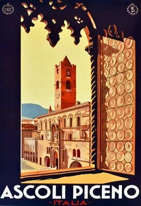 Poster print.Home Room Interior design.Travel Italy.Ascoli.6545 - Picture 1 of 1
