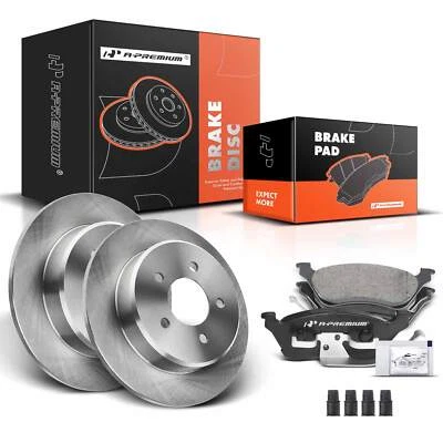 Rear Disc Brake Rotor & Brake Pads for Chrysler Voyager 2003 Dodge Grand Caravan - Image 1 of 4