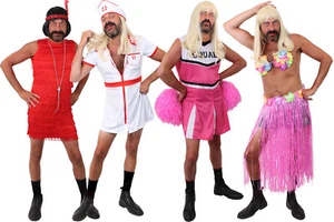 STAG DO FANCY DRESS MENS CHEERLEADER FUNNY COSTUME ADULTS NOVELTY STAG NIGHT - Picture 1 of 3