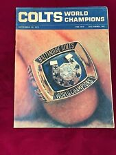 1971 Balitmore Colts The Sun Insert September 1971 Tough World Champions (D3)