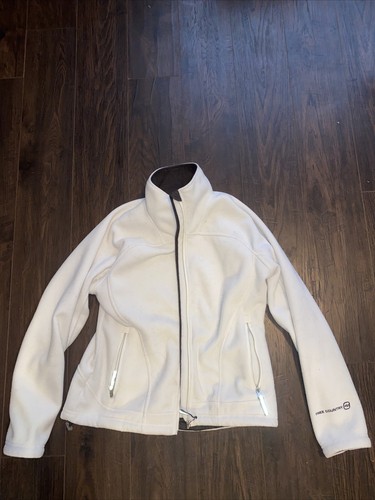 OFF WHITE Giacca media Free Country in pile bianco sporco