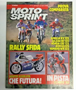 MOTOSPRINT 6/1990 APRILIA AF1 FUTURA SFIDA RALLY 125 APRILIA GILERA HONDA KTM - Foto 1 di 8