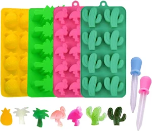 Candy Molds Ice Cube Trays Chocolate Molds, Silicone Molds Including Cactus, Fla - Picture 1 of 12