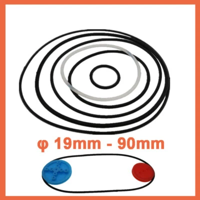 Drive Belt Band Size Ø Outer Diameter 19mm - 90mm Silicone Rubber Machine Belt - Imagen 1 de 4