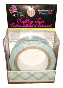 Time 4 Crafts 15mm/10m Planner Washi Tape Scrapbook - Blue Plaid - Picture 1 of 1