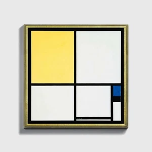 Stampa su Carta, Tela, Quadro o Cornice Piet Mondrian Composition with Blue - Imagen 1 de 9