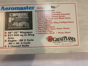 Great Planes Super Aeromaster kit - Photo 1 sur 11