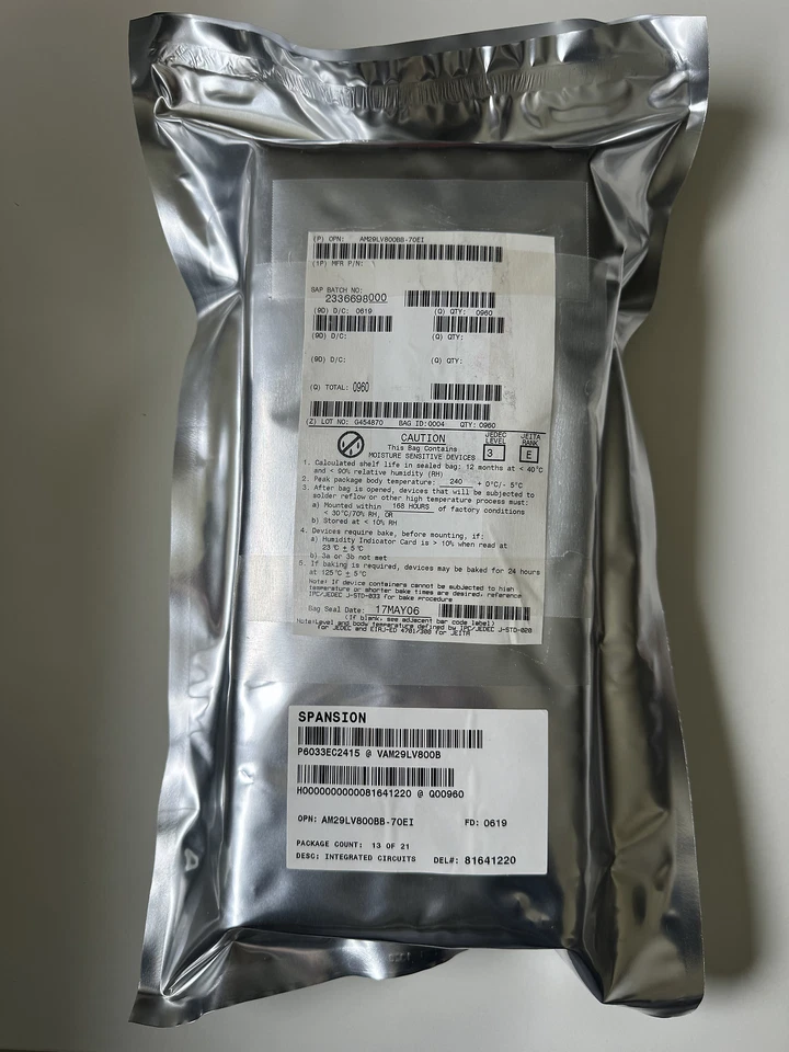 Mikrocontroller AM29LV800BB-70EI AMD Halbleiter - 960 PCS - Image 1 of 2