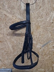 GFS Leather Full Size Flash Bridle, Black (Ref: 58Y) - Picture 1 of 13