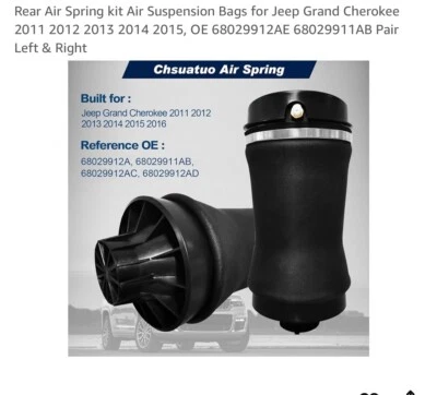 Jeep Cherokee Rear Air Bags - Image 1 of 4