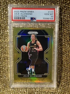Julie Allemand 2022 Prizm WNBA #117 GOLD 8/10 Chicago Sky RC PSA 10 - Picture 1 of 2