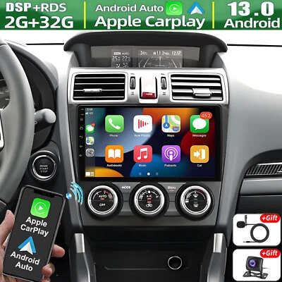 For Subaru Forester XV WRX 2015-2018 Carplay Car Stereo Wifi Radio GPS Head Unit - Image 1 of 4