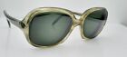 Vintage Menrad 162 Green Oval Horn-Rimmed Sunglasses Ireland Frames Only