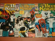 Marvel Comics  Marc Spector: Moon Knight #19 - #21  w/Spider-Man & Punisher 1990